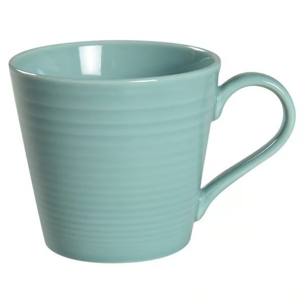 Royal Doulton‎ Gordon Ramsay Maze Aqua Blue Teal Ceramic Coffee Mug Set of 4